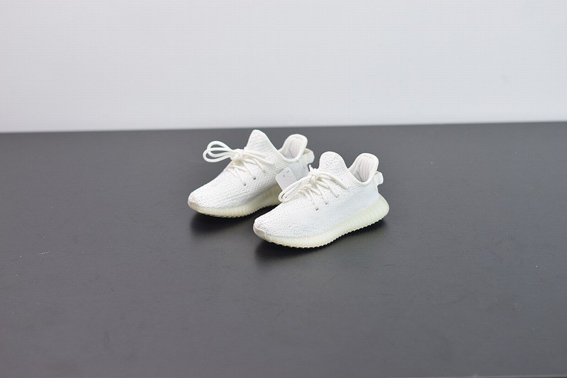 Kids Yeezy Boost 350 V2 Cream/Triple White Kids Yeezy Boost 350 V2 Cream/Triple White