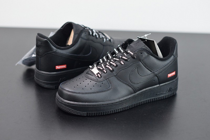 Nike Air Force 1 Low Supreme Black Nike Air Force 1 Low Supreme Black
