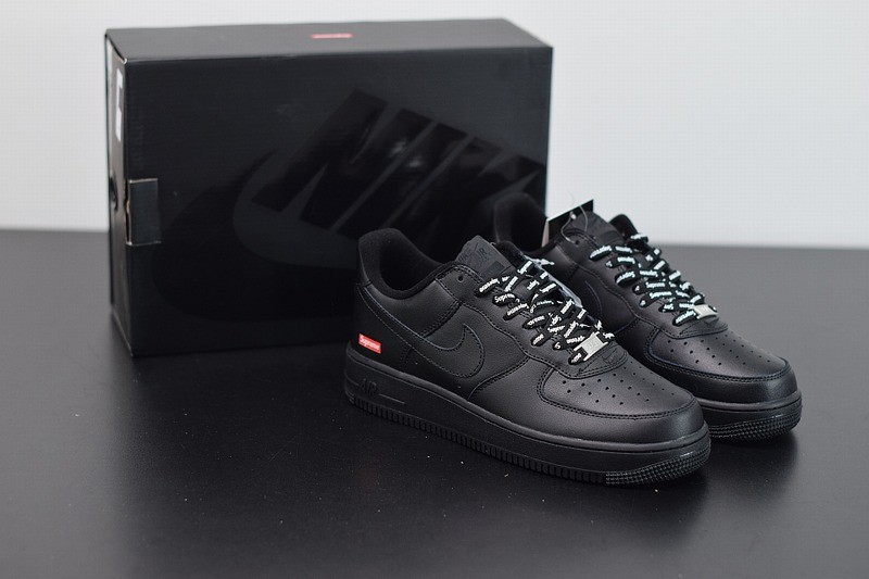 Nike Air Force 1 Low Supreme Black Nike Air Force 1 Low Supreme Black