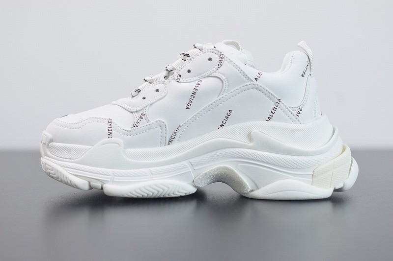 Balenciaga Triple S Allover Logo White Balenciaga Triple S Allover Logo White