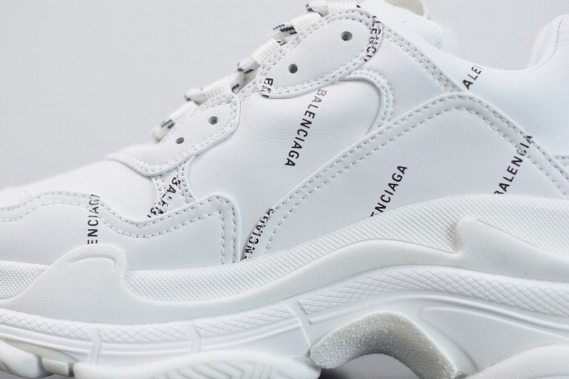 Balenciaga Triple S Allover Logo White Balenciaga Triple S Allover Logo White