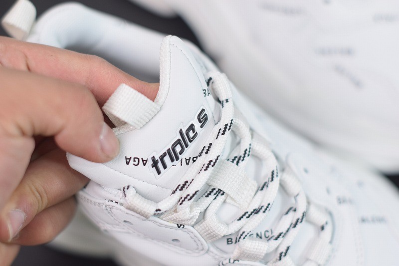 Balenciaga Triple S Allover Logo White Balenciaga Triple S Allover Logo White