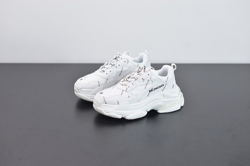 Balenciaga Triple S Allover Logo White Balenciaga Triple S Allover Logo White