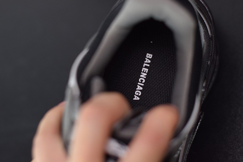 Balenciaga Triple S Black Gray Silver Balenciaga Triple S Black Gray Silver