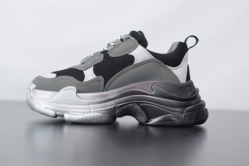 Balenciaga Triple S Black Gray Silver Balenciaga Triple S Black Gray Silver