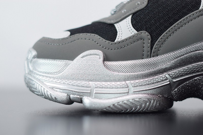 Balenciaga Triple S Black Gray Silver Balenciaga Triple S Black Gray Silver