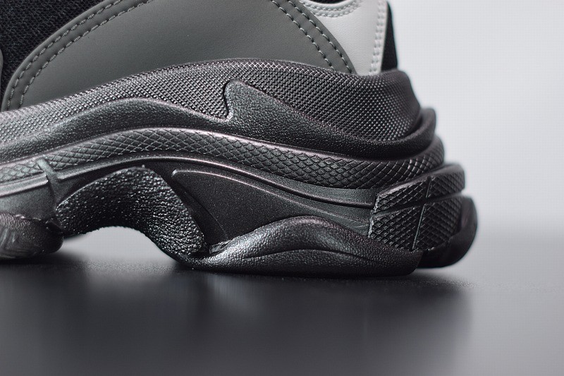 Balenciaga Triple S Black Gray Silver Balenciaga Triple S Black Gray Silver