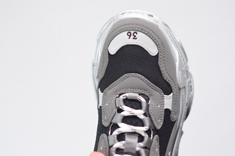 Balenciaga Triple S Black Gray Silver Balenciaga Triple S Black Gray Silver