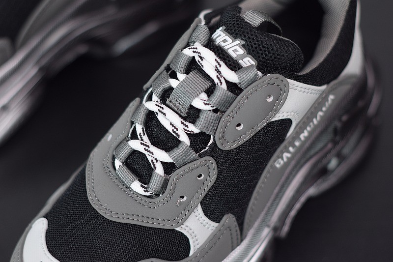 Balenciaga Triple S Black Gray Silver Balenciaga Triple S Black Gray Silver