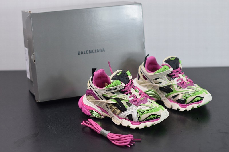Balenciaga Track.2 Pink Green Balenciaga Track.2 Pink Green