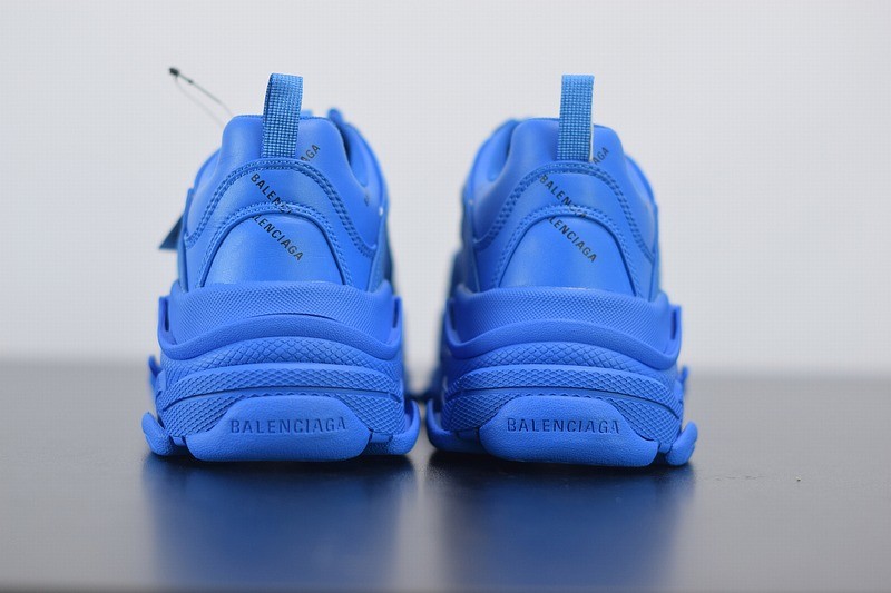 Balenciaga Triple S Allover Logo Blue Balenciaga Triple S Allover Logo Blue