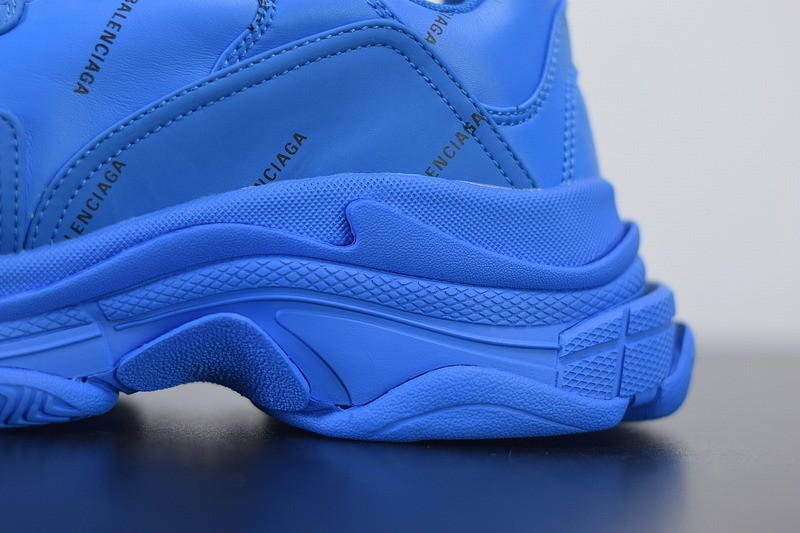 Balenciaga Triple S Allover Logo Blue Balenciaga Triple S Allover Logo Blue