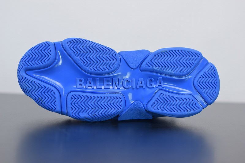 Balenciaga Triple S Allover Logo Blue Balenciaga Triple S Allover Logo Blue