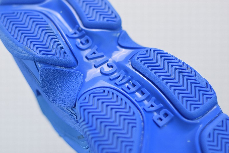 Balenciaga Triple S Allover Logo Blue Balenciaga Triple S Allover Logo Blue