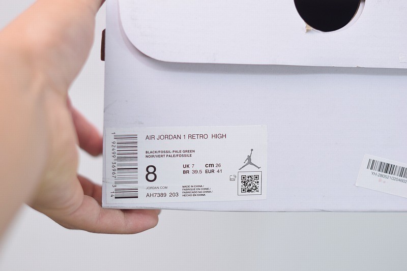 Jordan 1 Retro High Black/Fossil-Pale Green Jordan 1 Retro High Black/Fossil-Pale Green