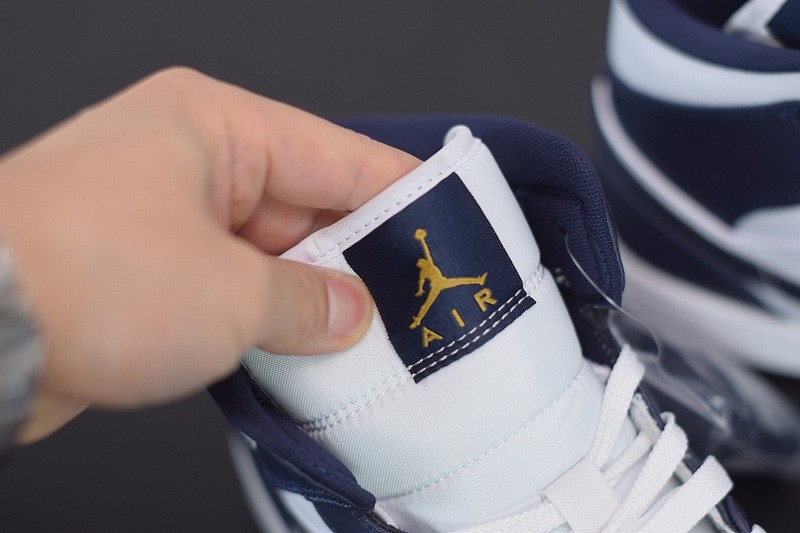 Jordan 1 Retro Mid White Metallic Gold Obsidian Jordan 1 Retro Mid White Metallic Gold Obsidian
