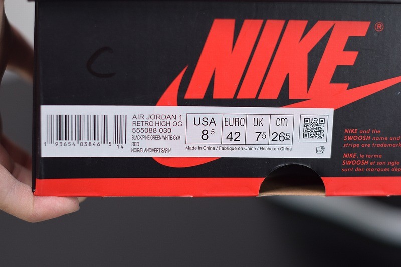 Jordan 1 Retro High Pine Green Black Jordan 1 Retro High Pine Green Black