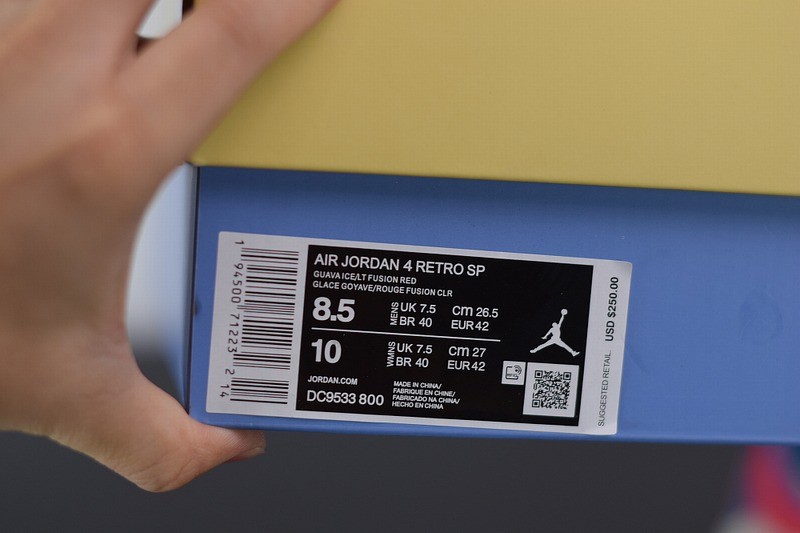 Jordan 4 Retro Union Guava Ice Jordan 4 Retro Union Guava Ice