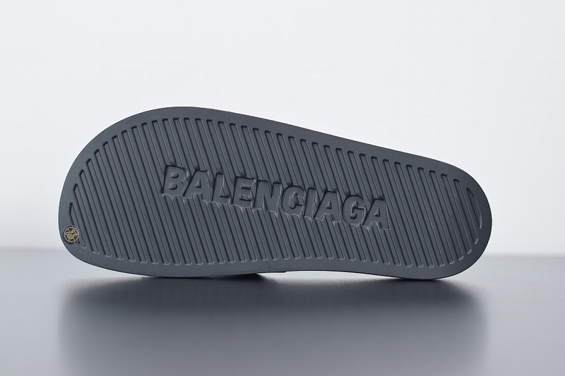 Balenciaga Pool Slide Black White Balenciaga Pool Slide Black White
