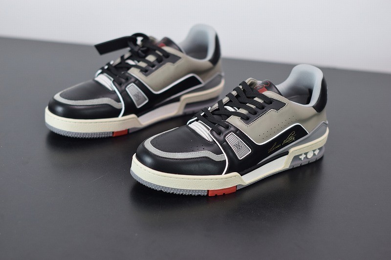 Louis Vuitton LV Trainer Sneaker Low Black Grey Louis Vuitton LV Trainer Sneaker Low Black Grey