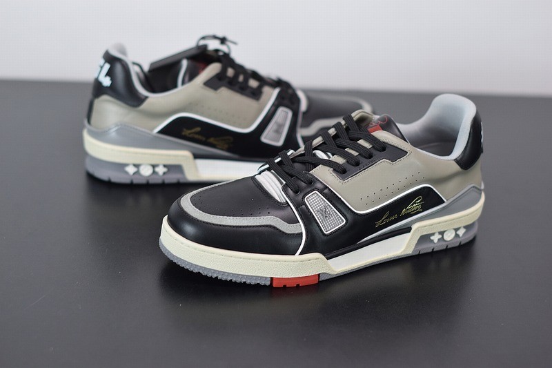 Louis Vuitton LV Trainer Sneaker Low Black Grey Louis Vuitton LV Trainer Sneaker Low Black Grey