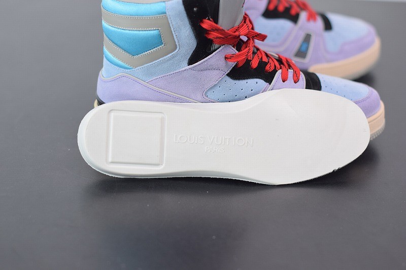 Louis Vuitton LV Trainer Sneaker Boot Purple Louis Vuitton LV Trainer Sneaker Boot Purple