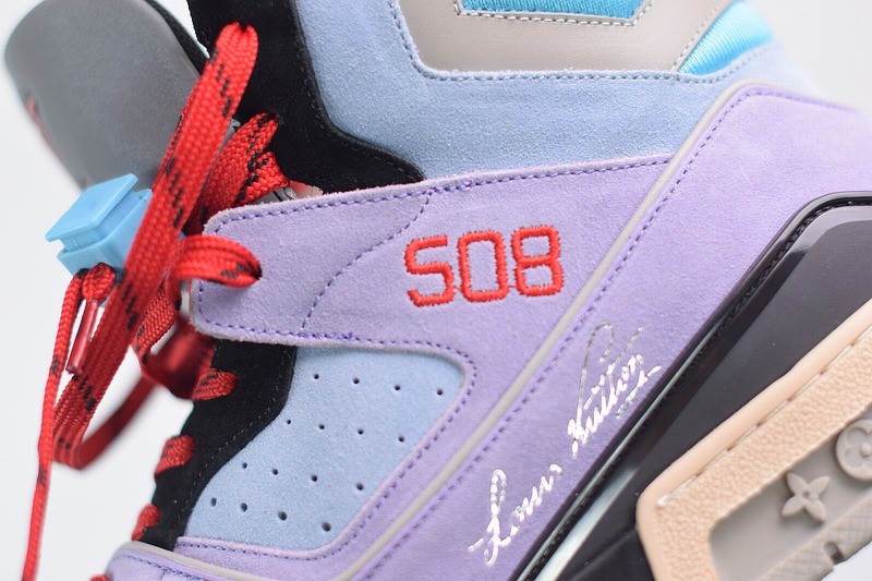 Louis Vuitton LV Trainer Sneaker Boot Purple Louis Vuitton LV Trainer Sneaker Boot Purple