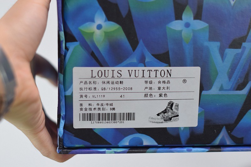 Louis Vuitton LV Trainer Sneaker Boot Purple Louis Vuitton LV Trainer Sneaker Boot Purple