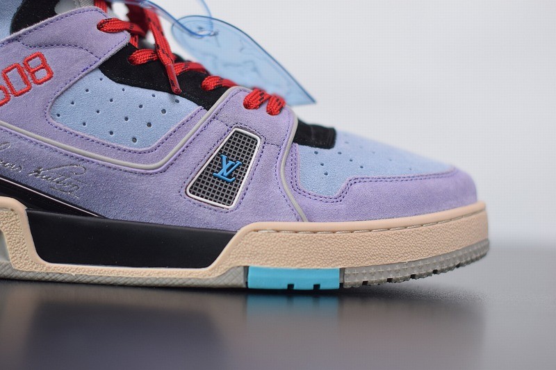 Louis Vuitton LV Trainer Sneaker Boot Purple Louis Vuitton LV Trainer Sneaker Boot Purple