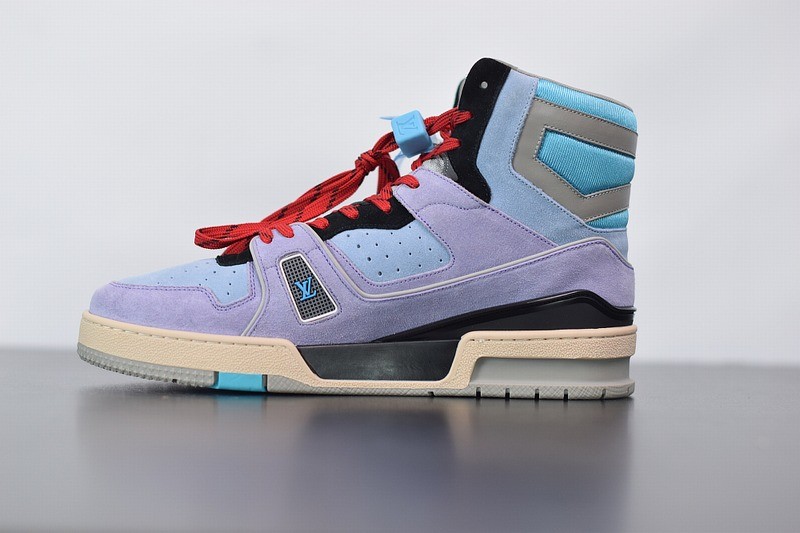 Louis Vuitton LV Trainer Sneaker Boot Purple Louis Vuitton LV Trainer Sneaker Boot Purple