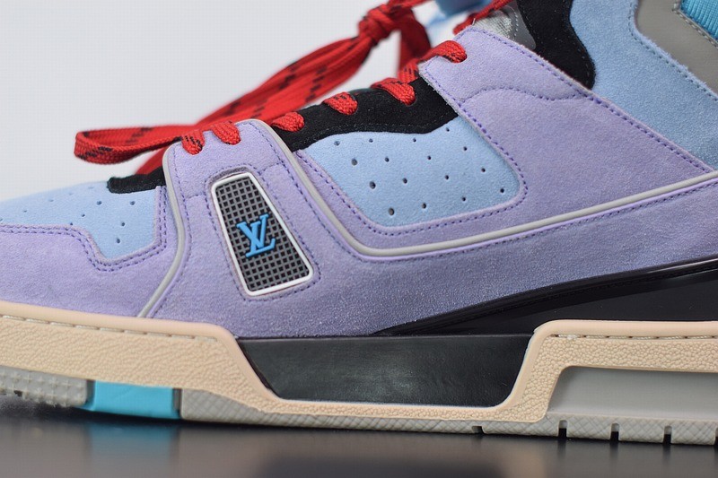 Louis Vuitton LV Trainer Sneaker Boot Purple Louis Vuitton LV Trainer Sneaker Boot Purple