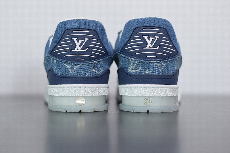 Louis Vuitton LV Trainer Sneaker Denim Monogram Louis Vuitton LV Trainer Sneaker Denim Monogram