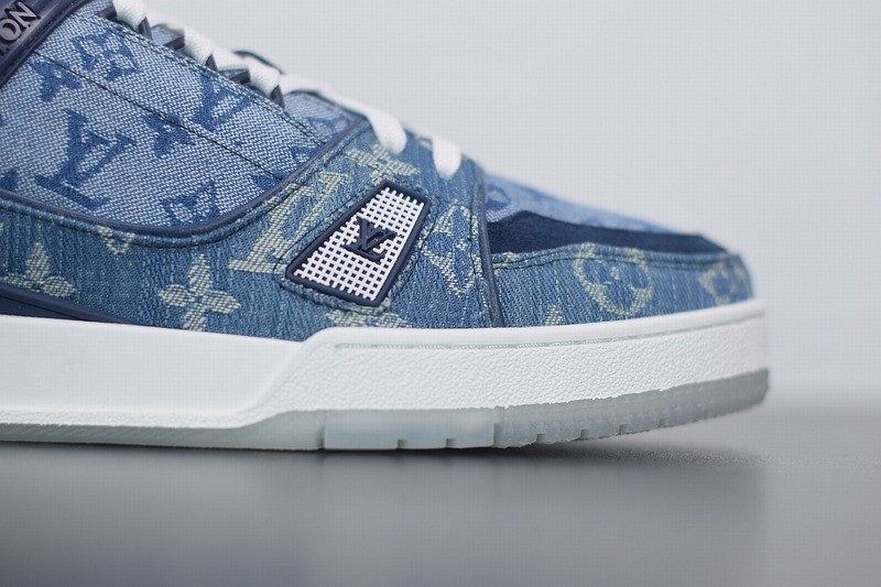 Louis Vuitton LV Trainer Sneaker Denim Monogram Louis Vuitton LV Trainer Sneaker Denim Monogram
