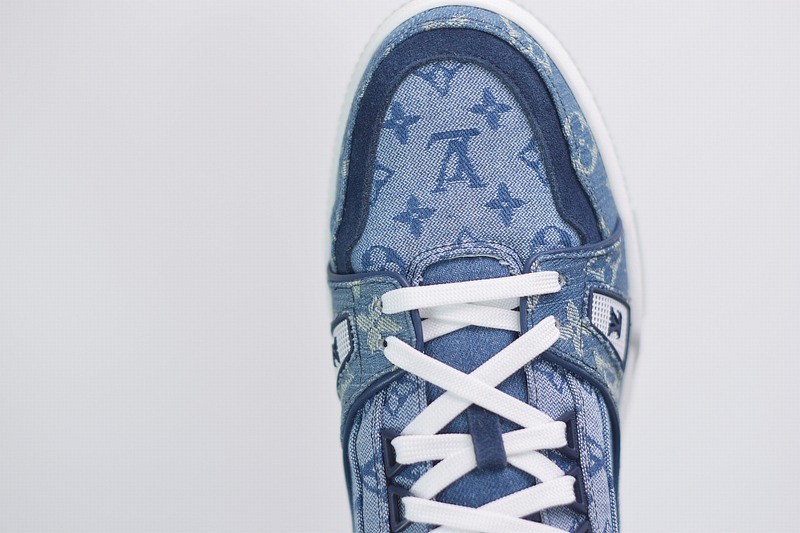 Louis Vuitton LV Trainer Sneaker Denim Monogram Louis Vuitton LV Trainer Sneaker Denim Monogram