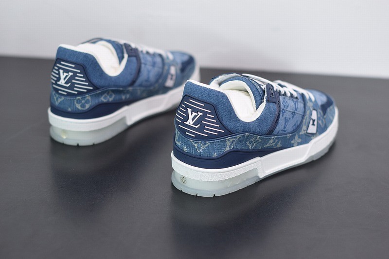 Louis Vuitton LV Trainer Sneaker Denim Monogram Louis Vuitton LV Trainer Sneaker Denim Monogram