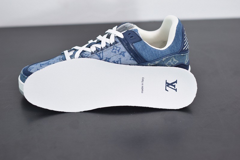 Louis Vuitton LV Trainer Sneaker Denim Monogram Louis Vuitton LV Trainer Sneaker Denim Monogram