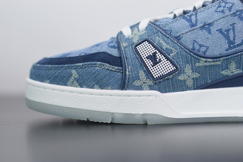 Louis Vuitton LV Trainer Sneaker Denim Monogram Louis Vuitton LV Trainer Sneaker Denim Monogram