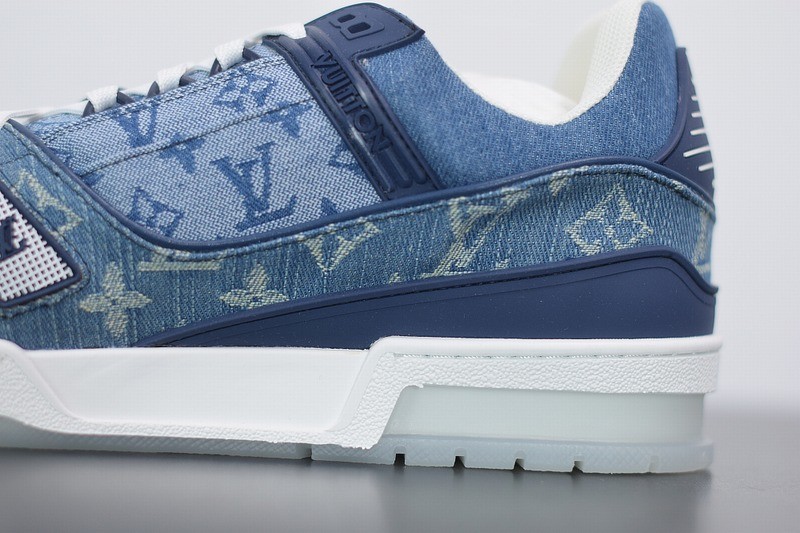 Louis Vuitton LV Trainer Sneaker Denim Monogram Louis Vuitton LV Trainer Sneaker Denim Monogram