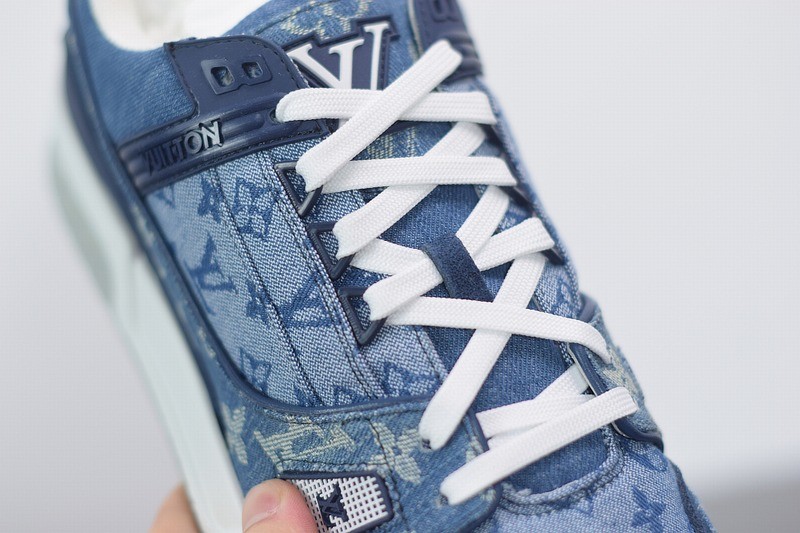 Louis Vuitton LV Trainer Sneaker Denim Monogram Louis Vuitton LV Trainer Sneaker Denim Monogram