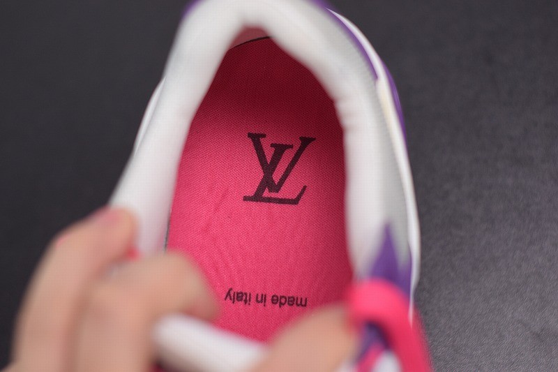 Louis Vuitton LV Trainer Sneaker Low White Purple Louis Vuitton LV Trainer Sneaker Low White Purple