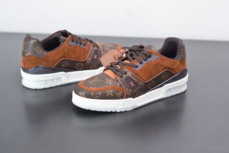 Louis Vuitton LV Trainer Sneaker Suede Monogram Louis Vuitton LV Trainer Sneaker Suede Monogram