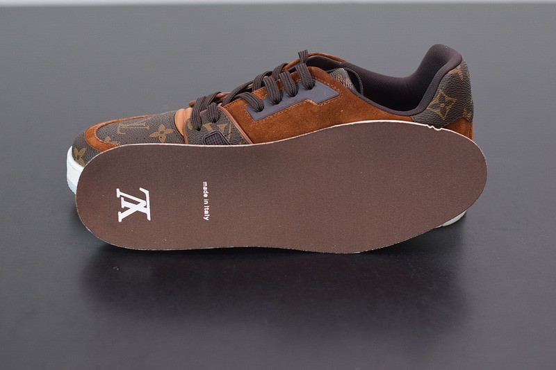 Louis Vuitton LV Trainer Sneaker Suede Monogram Louis Vuitton LV Trainer Sneaker Suede Monogram