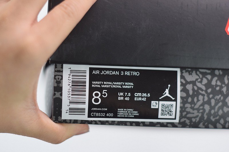 Jordan 3 Retro Varsity Royal Cement Jordan 3 Retro Varsity Royal Cement