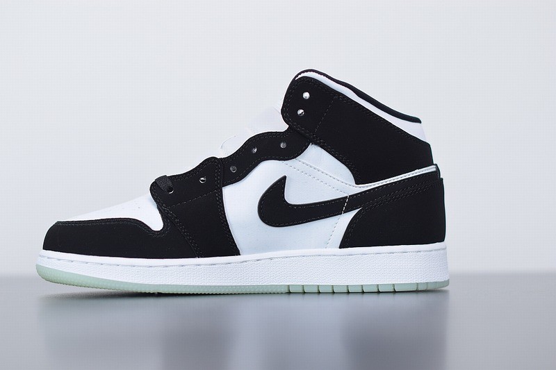 Jordan 1 Mid White Black Teal Tint Jordan 1 Mid White Black Teal Tint