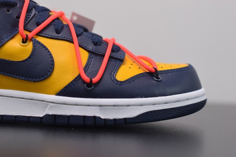 Nike Dunk Low Off-White University Gold Midnight Navy Nike Dunk Low Off-White University Gold Midnight Navy