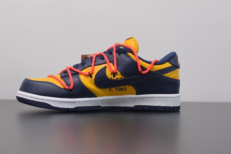 Nike Dunk Low Off-White University Gold Midnight Navy Nike Dunk Low Off-White University Gold Midnight Navy