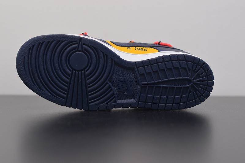 Nike Dunk Low Off-White University Gold Midnight Navy Nike Dunk Low Off-White University Gold Midnight Navy