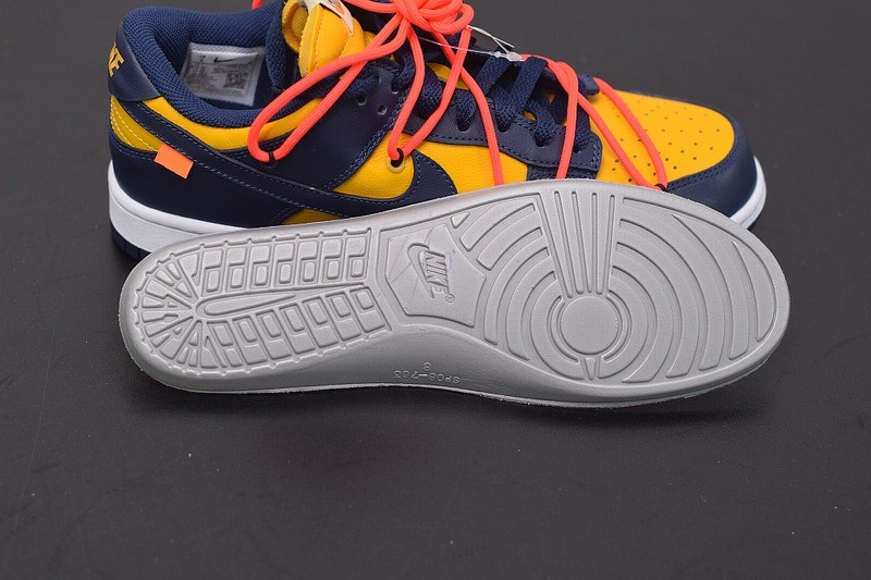 Nike Dunk Low Off-White University Gold Midnight Navy Nike Dunk Low Off-White University Gold Midnight Navy