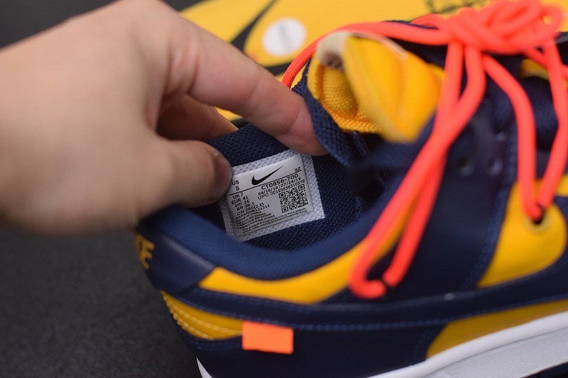 Nike Dunk Low Off-White University Gold Midnight Navy Nike Dunk Low Off-White University Gold Midnight Navy