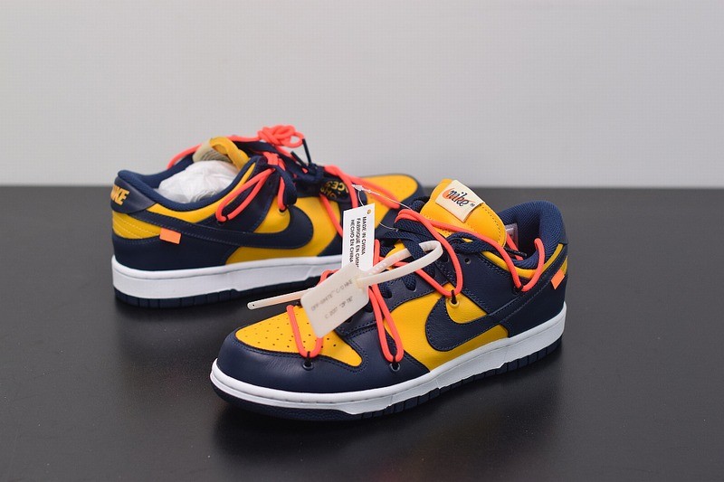 Nike Dunk Low Off-White University Gold Midnight Navy Nike Dunk Low Off-White University Gold Midnight Navy